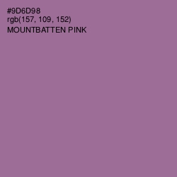 #9D6D98 - Mountbatten Pink Color Image